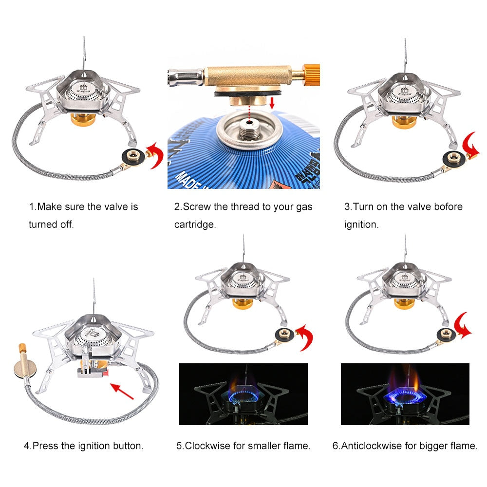 Windproof Outdoor Camping Gas Stove | Stornfield