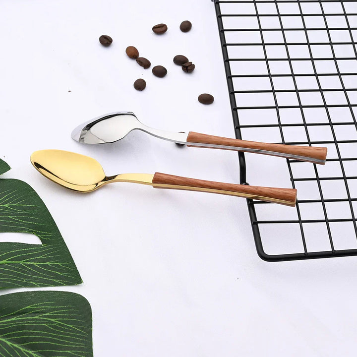 Stornfield | RusticDining | Stainless Steel Cutlery with Wooden Handles