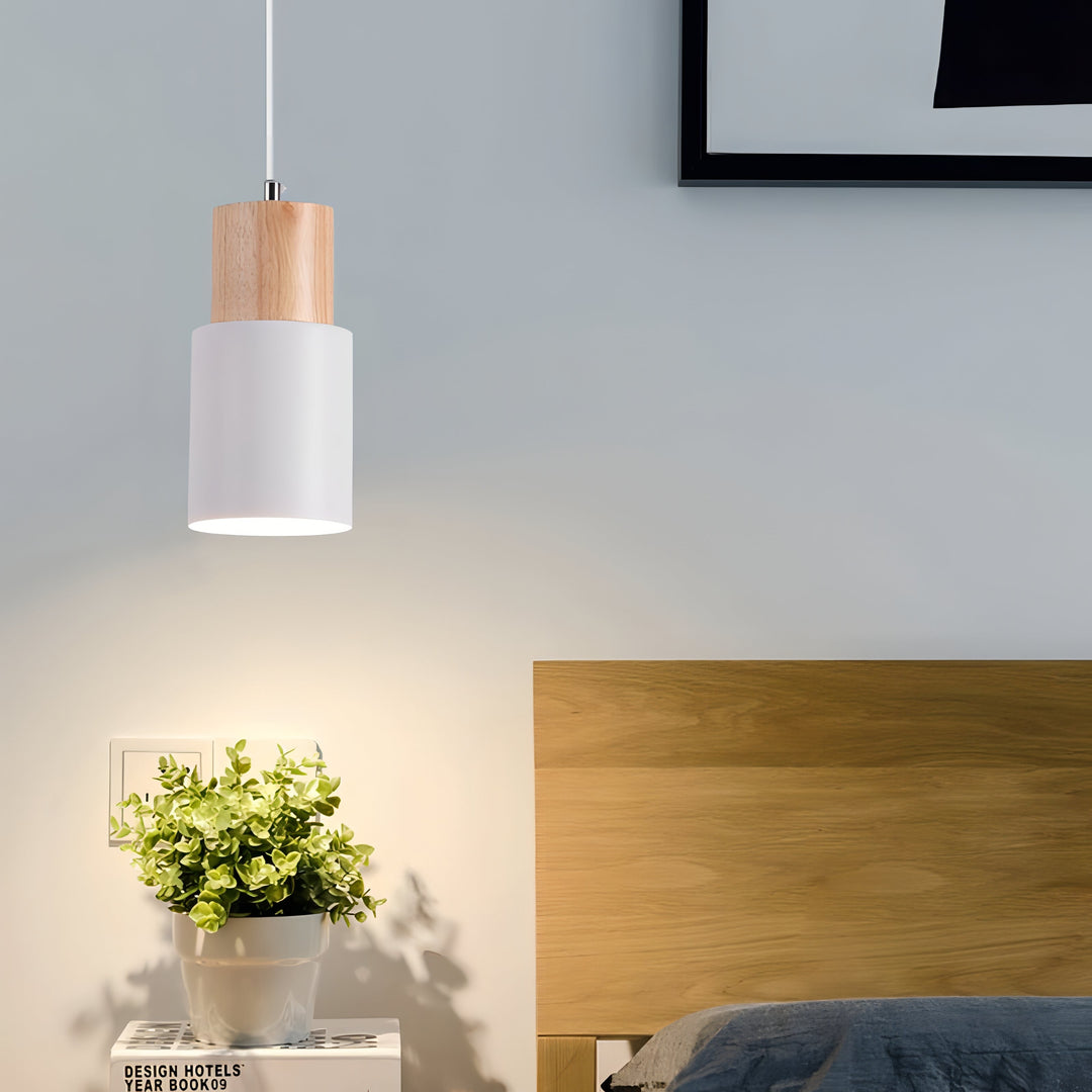 Stornfield | Jaziel - Nordic Round Wooden Pendant Lamp