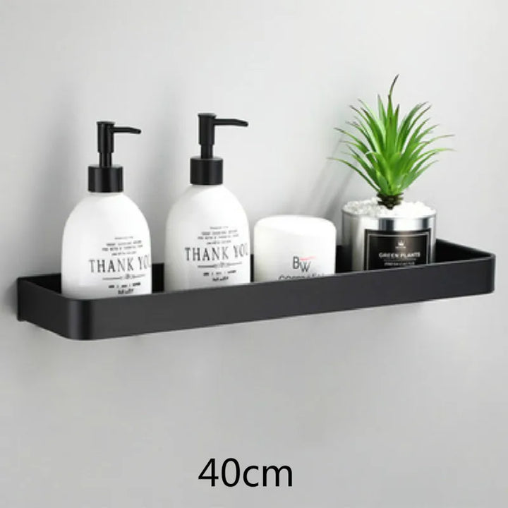 ALUMAX – Black Aluminum Corner Shelf without Drilling Stornfield