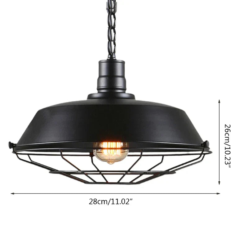 Stornfield | Vintage Loft Pendant Lamp: Retro Industrial Iron Chandelier for Living Room, Restaurant, Bar, Kitchen
