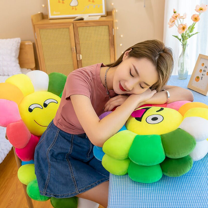Stornfield | Colorful Sunflower Comfortable Plush Seat Cushion