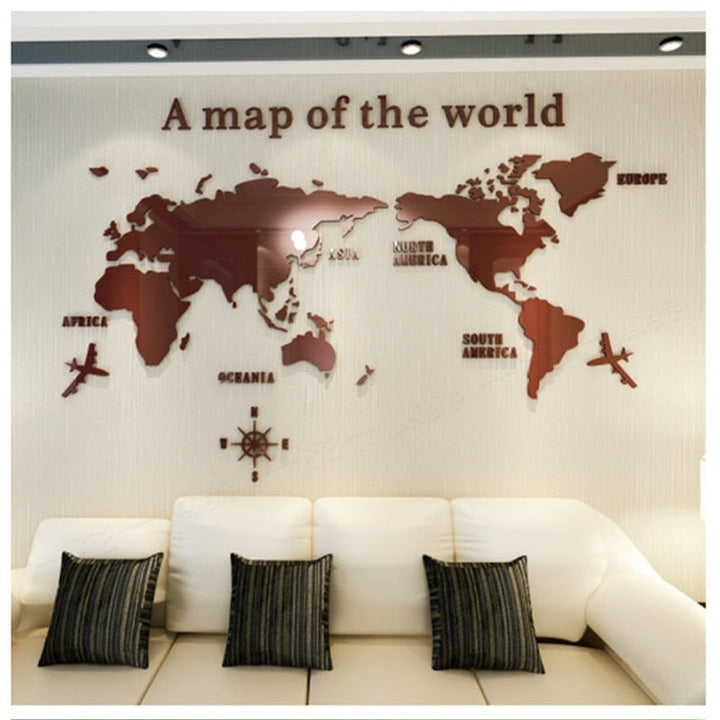 Globe Vision World Map Sticker | Stornfield