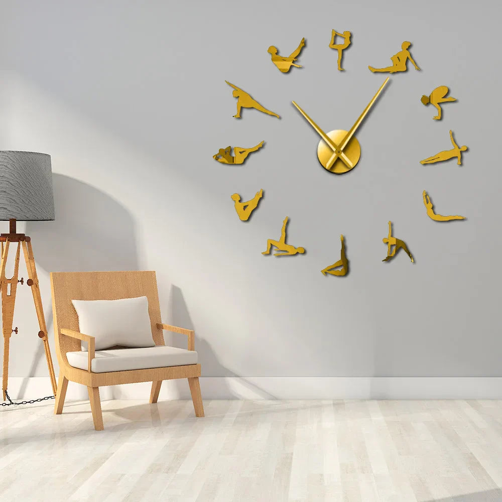 Stornfield | DIY Pilates Poses Wall Clock