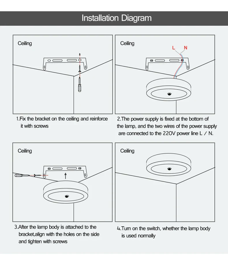 Stornfield | Motion Sensor LED Ceiling Lights - Smart Lighting for Your Home