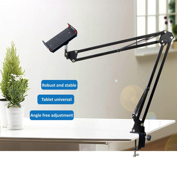 Stornfield | Long Arm Heavy-Duty Desk Mount Tablet Holder