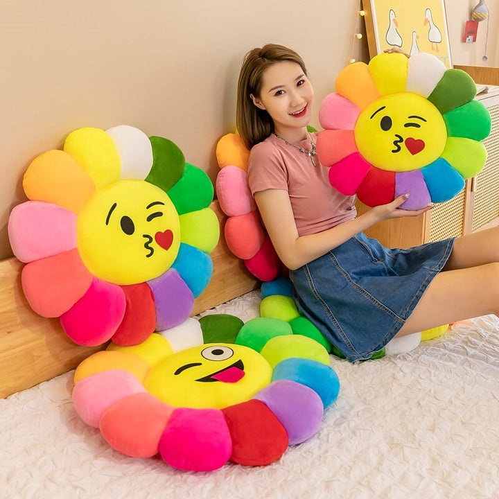Stornfield | Colorful Sunflower Comfortable Plush Seat Cushion