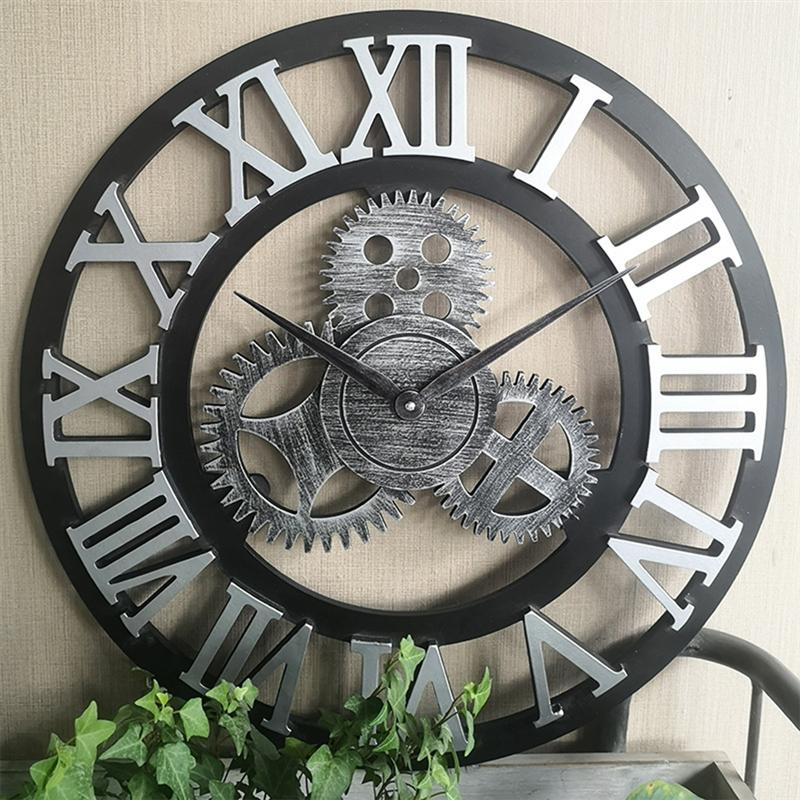 Handmade Oversized 3D Retro Decorative Wall Clock | Stornfield