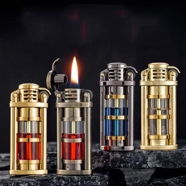 Transparent Windproof Metal Kerosene Flame Fusion Lighter | Stornfield