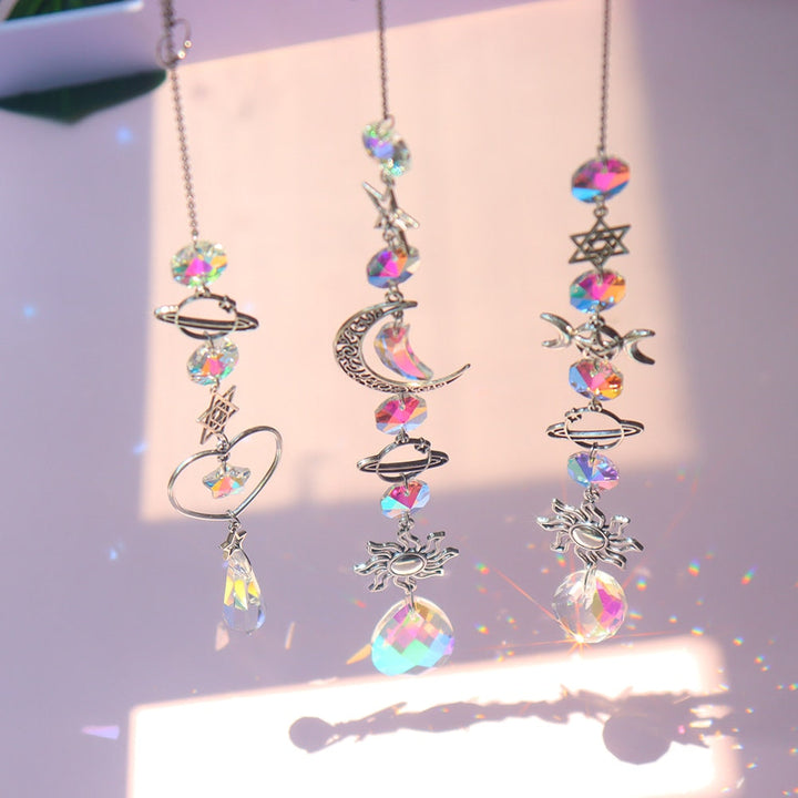 Dream Combo Symphony Crystal Wind Chime Moon Sun Catcher | Stornfield