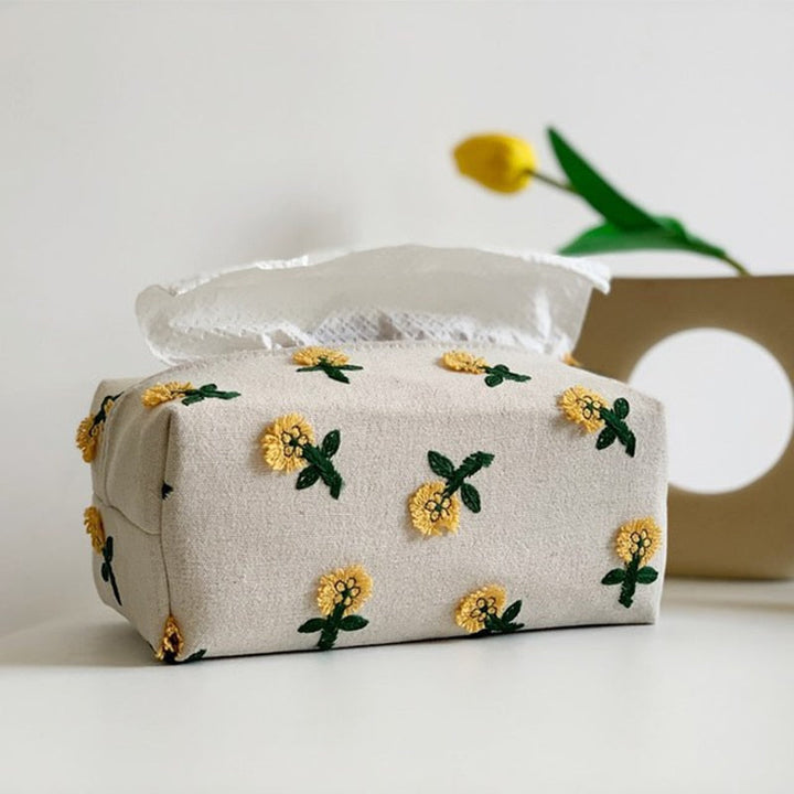 Japanese Style Environment Friendly Flower Tissue Box | Stornfield