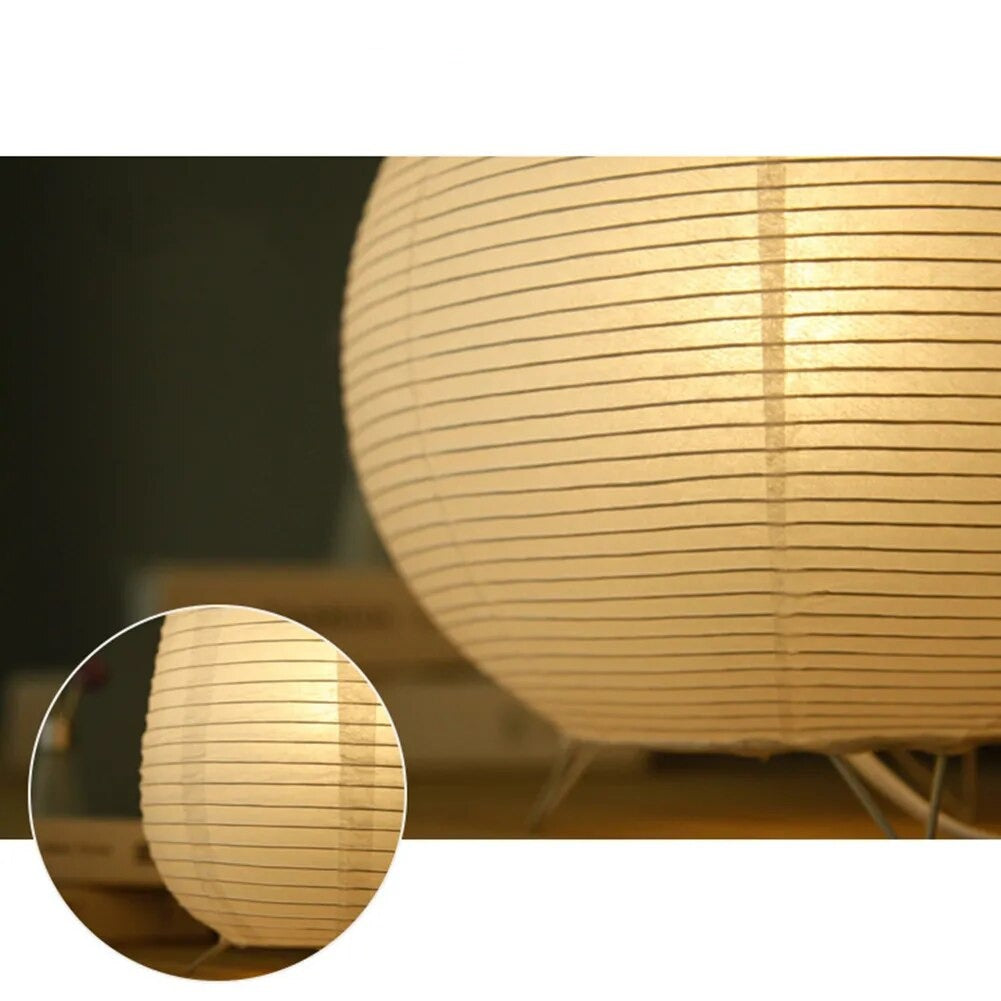 Stornfield | Japanese Wabi-Sabi Style Cylindrical Rice Paper Lamp