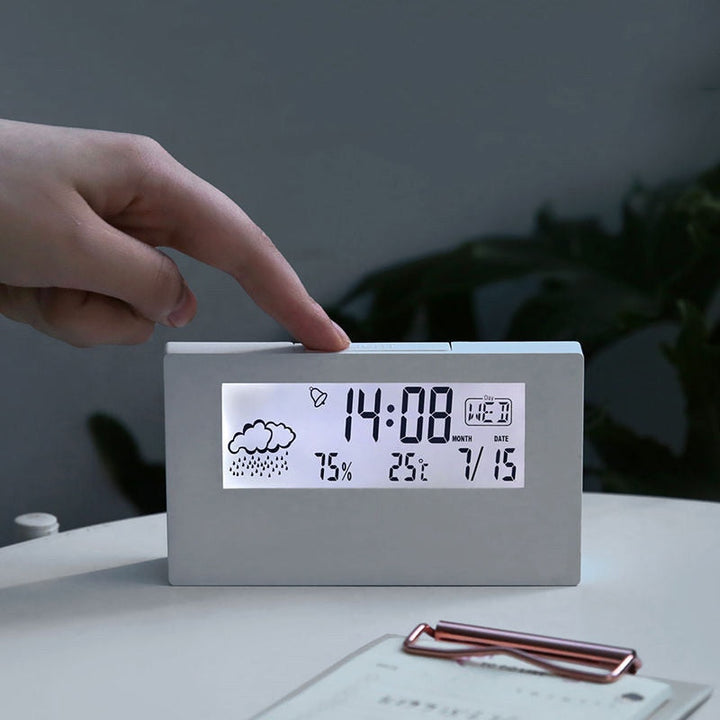 Transparent Crystal Vision Multifunctional Desktop Clock | Stornfield
