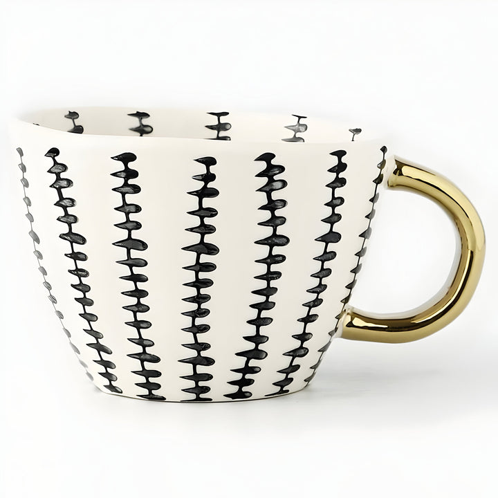 Ceramic mug with geometric design – Stylish and modern | Ideal for coffee or tea | Stornfield
