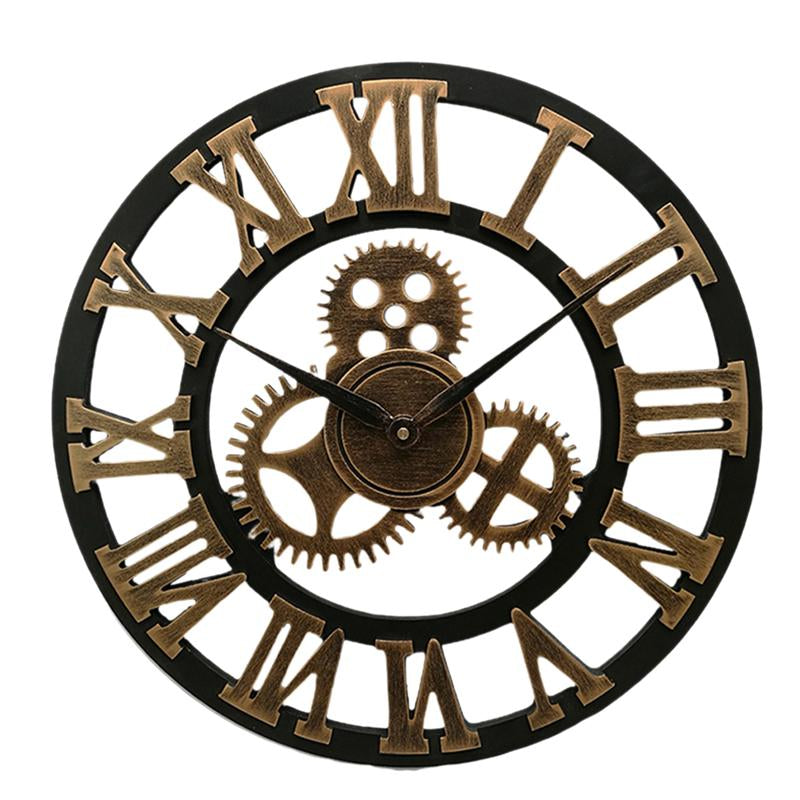 Handmade Oversized 3D Retro Decorative Wall Clock | Stornfield