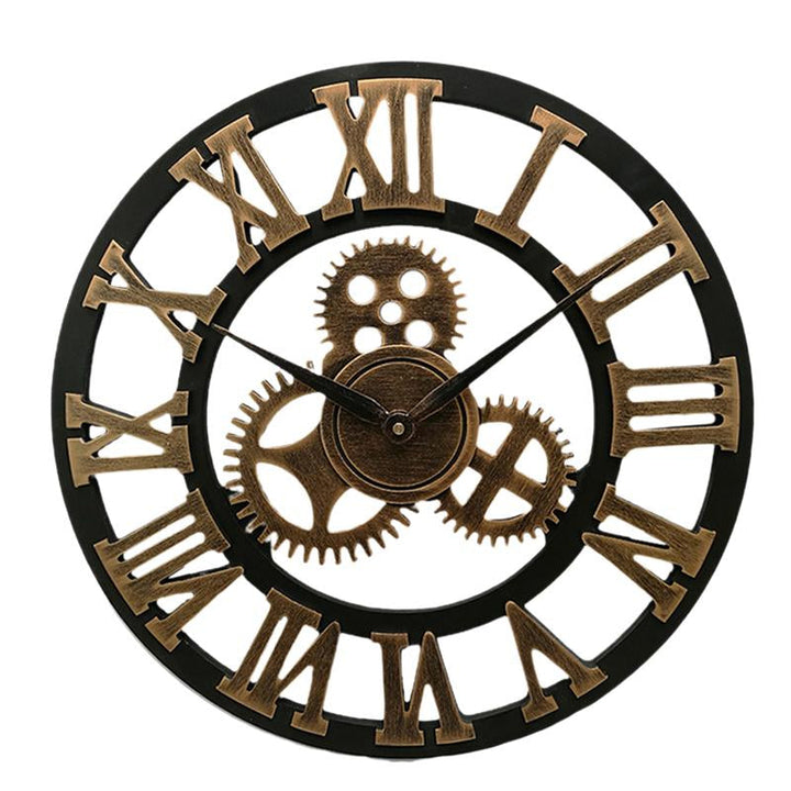 Handmade Oversized 3D Retro Decorative Wall Clock | Stornfield