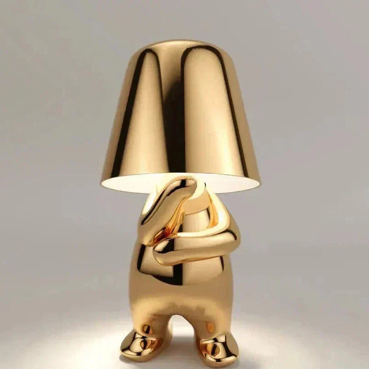 Stornfield | LED Golden Man Table Lamp – Playful Bedside Lamp for Bedroom and Decor