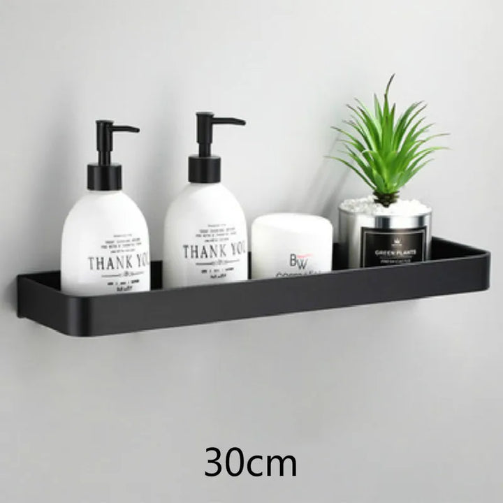 ALUMAX – Black Aluminum Corner Shelf without Drilling Stornfield