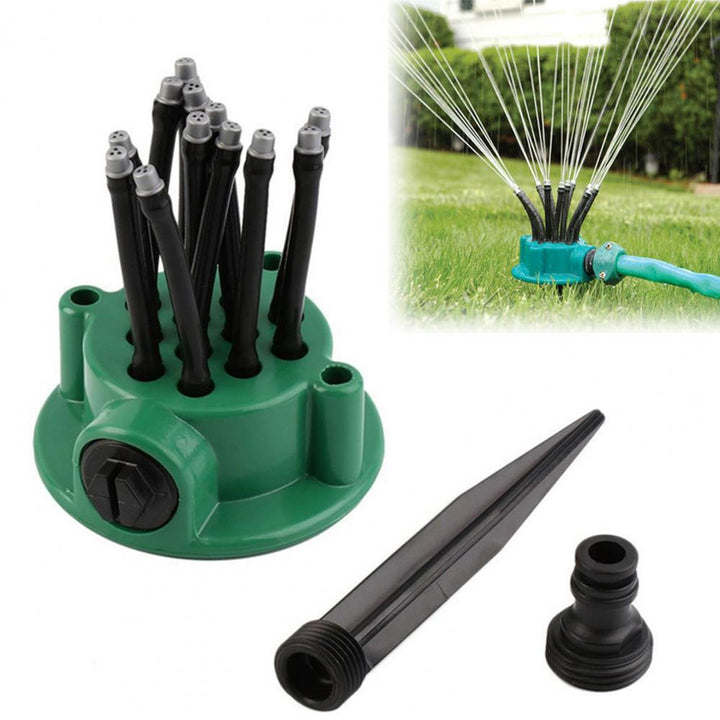 Stornfield | 12-in-1 Garden Irrigation System – Adjustable Sprinkler with 360-Degree Irrigation