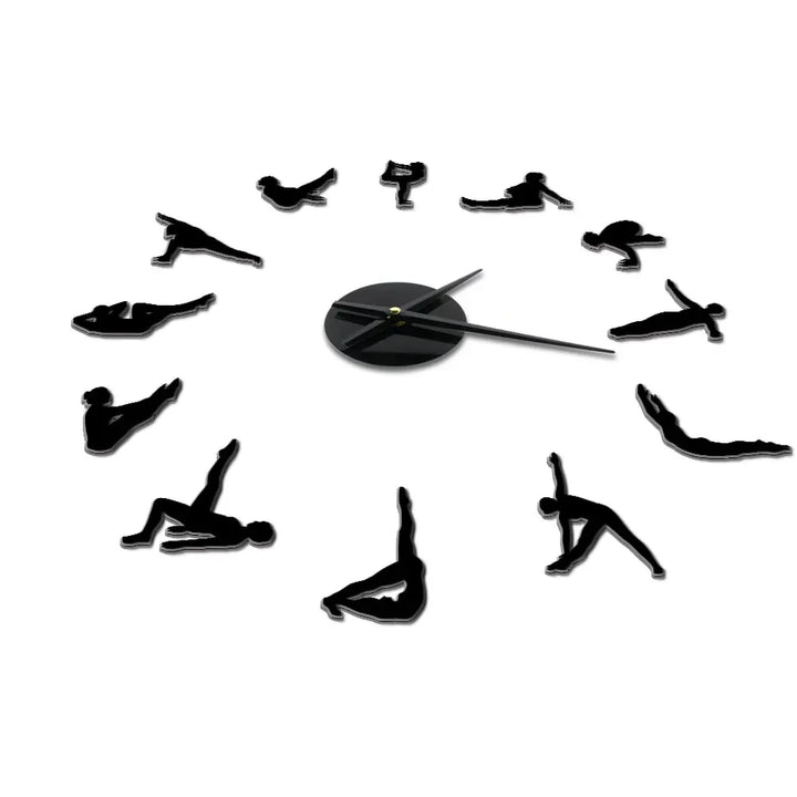 Stornfield | DIY Pilates Poses Wall Clock