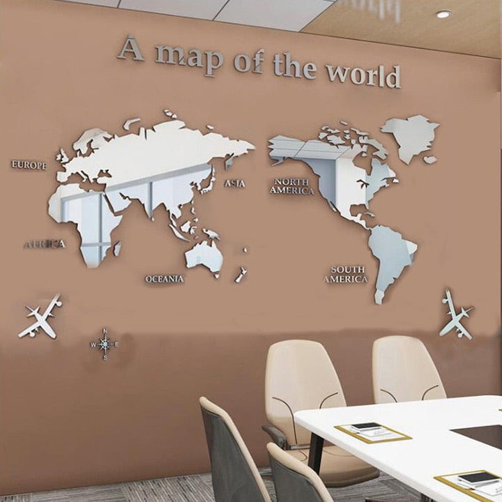 Globe Vision World Map Sticker | Stornfield