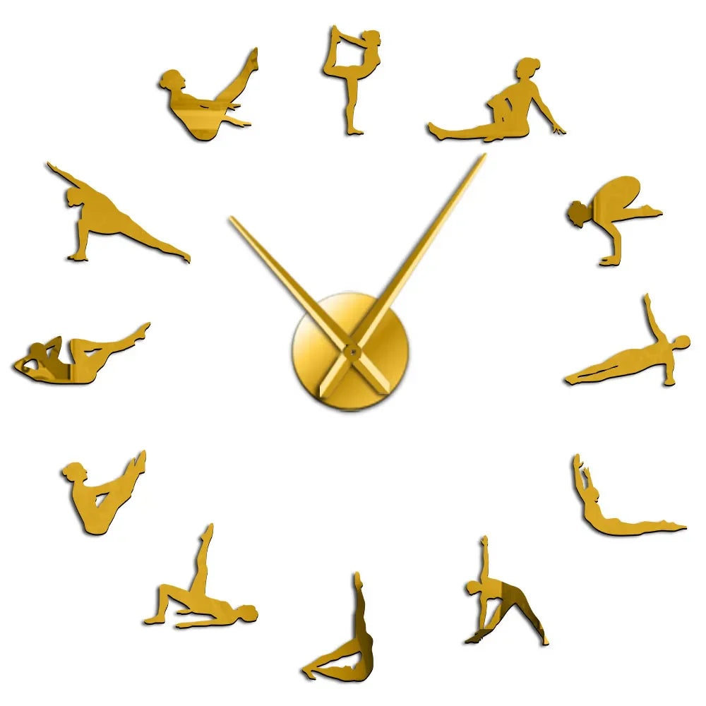 Stornfield | DIY Pilates Poses Wall Clock