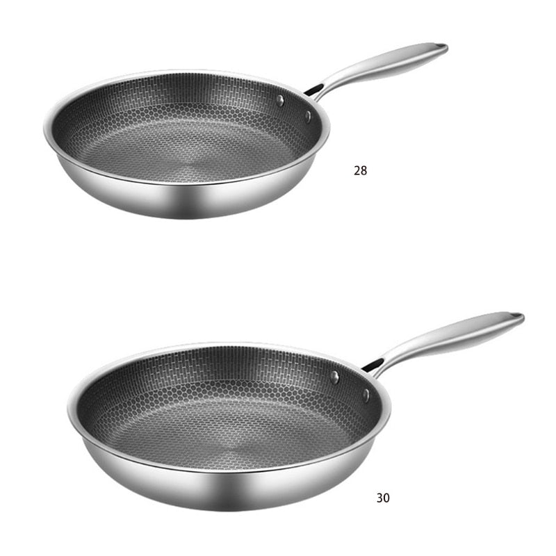RoestvrijChef | Scratch-resistant Frying Pan with Honeycomb Structure | Stornfield