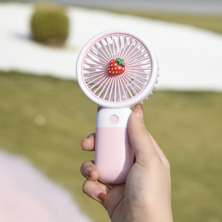 MTech Portable Handheld Fan – Strong Wind, Noiseless, Rechargeable Mini Fan With Base | Stornfield