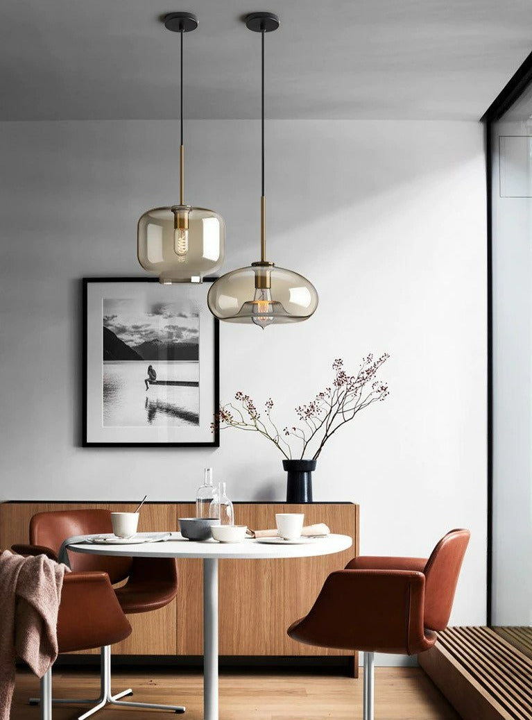 Modern Glass Hanging Lamps | Stornfield