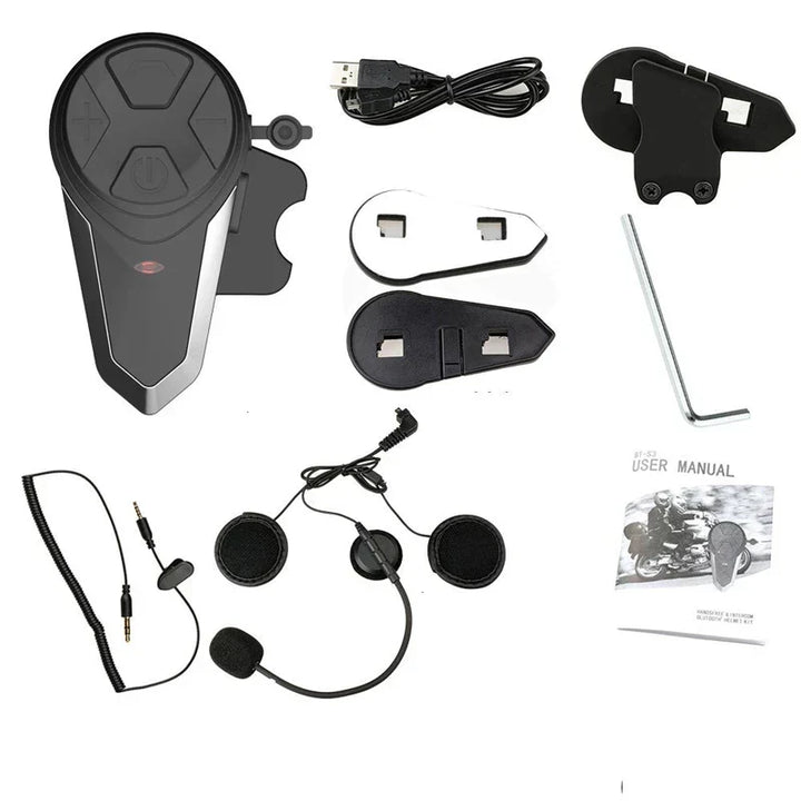 Stornfield | Motorcycle Helmet Bluetooth Intercom with FM & 1000m Range – RoadLink S3