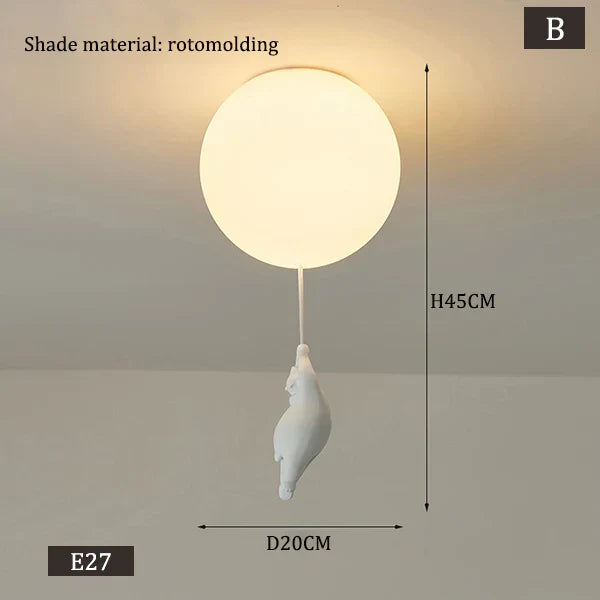 Stornfield | Hanging Bear Balloon Lamp