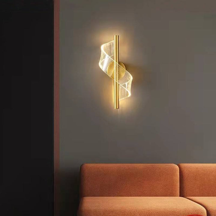 Stornfield | Luxury Glass Wall Light with Candle Holder