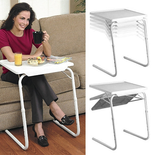 Stornfield | Plastic steel tube support lifting bar multi-functional portable folding laptop table, height adjustable: 53-74 cm, angle adjustable: 30 degrees / 60 degrees / 90 degrees / 180 degrees
