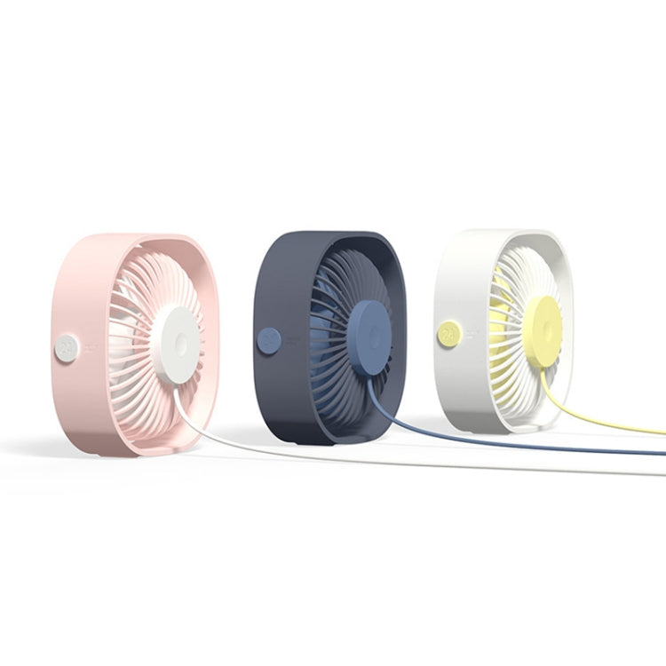 360 Degree Rotation  Wind 3 Speeds Mini USB Desktop Fan (Pink) | Stornfield