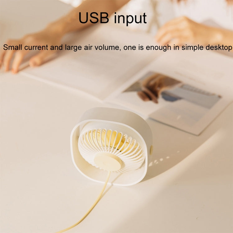 360 Degree Rotation  Wind 3 Speeds Mini USB Desktop Fan (Pink) | Stornfield