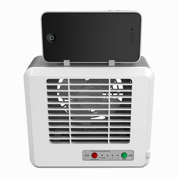 Portable Mini Silent Household Energy Saving Desktop Air Conditioner Fan Electric Air Cooler(White) | Stornfield