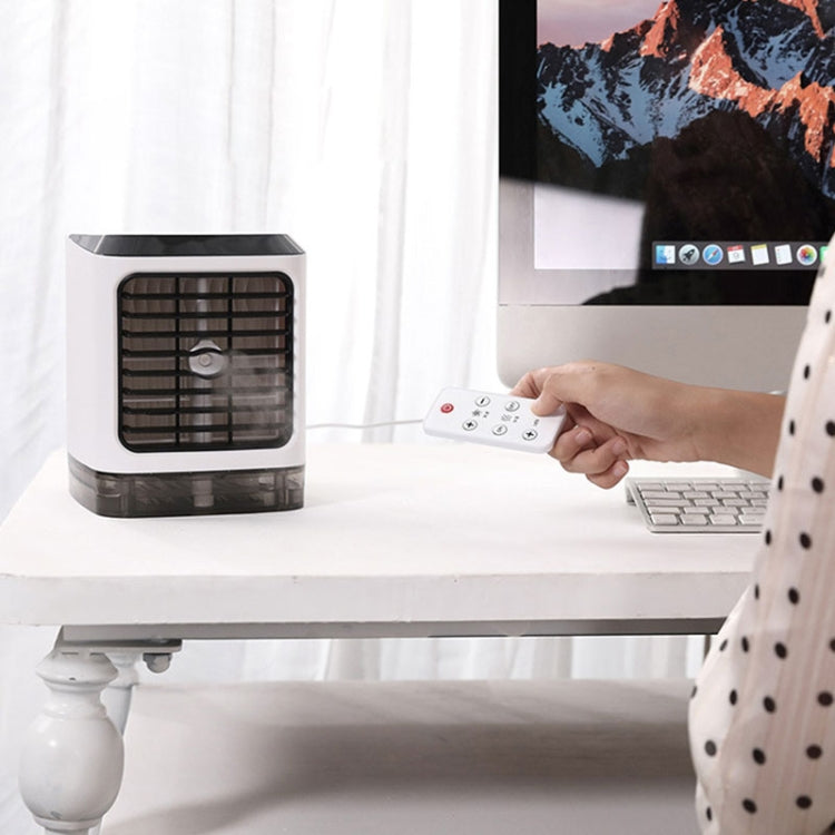 Mini Desktop Cooling Fan Humidifier Air Conditioning Fan Moisturizing Spray Fan(White) | Stornfield