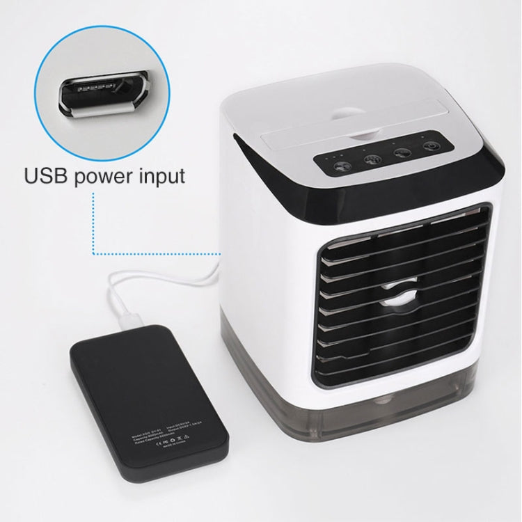 Mini Desktop Cooling Fan Humidifier Air Conditioning Fan Moisturizing Spray Fan(White) | Stornfield
