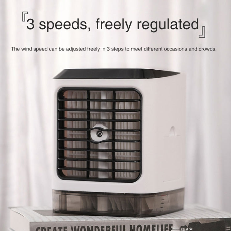 Mini Desktop Cooling Fan Humidifier Air Conditioning Fan Moisturizing Spray Fan(White) | Stornfield
