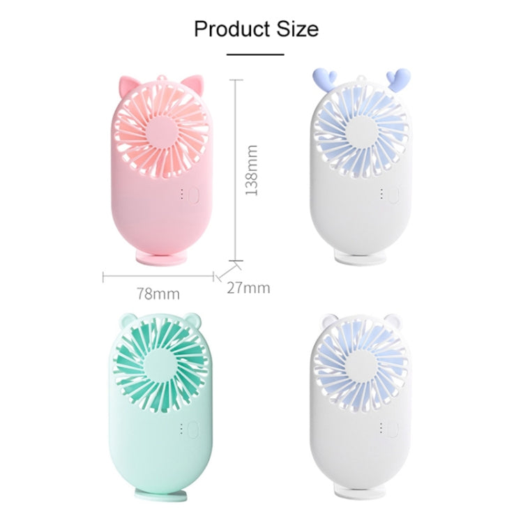 Portable Mini USB Charging Pocket Fan with 3 Speed Control (White) | Stornfield