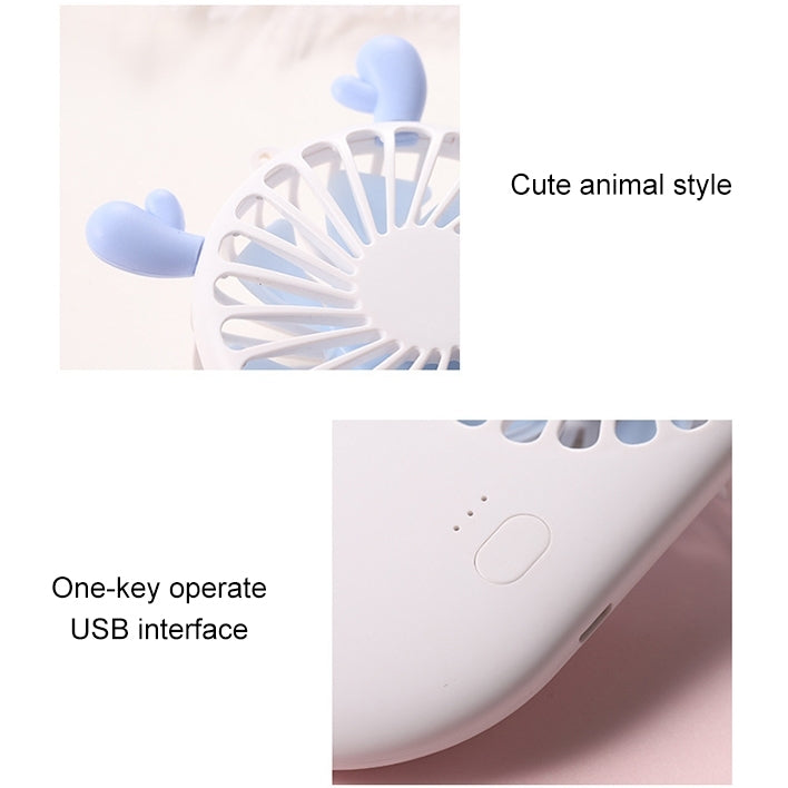 Portable Mini USB Charging Pocket Fan with 3 Speed Control (White) | Stornfield