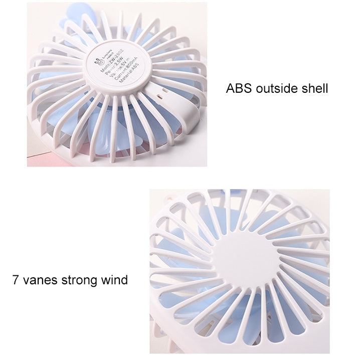 Portable Mini USB Charging Pocket Fan with 3 Speed Control (White) | Stornfield