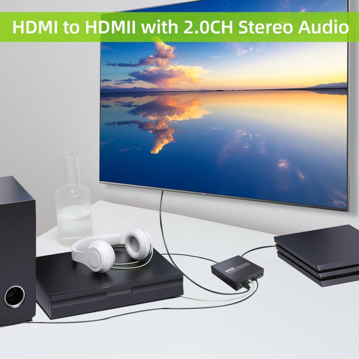 Stornfield | NEW NK-8S SCART + HDMI to HDMI 720P / 1080P Video Converter Scaler Box