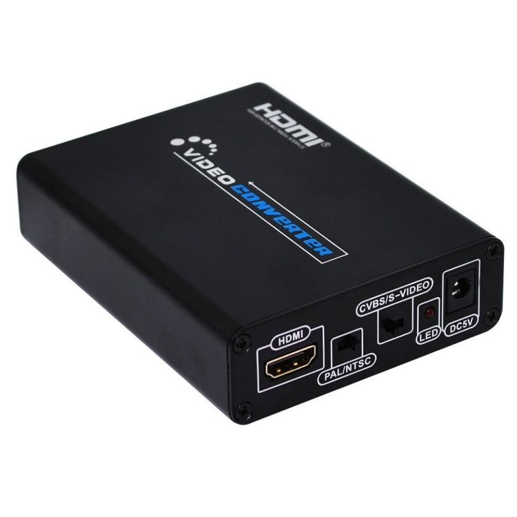 Stornfield | HDMI to Composite/AV S-Video RCA CVBS/L/R Video Converter Adapter, EU Plug