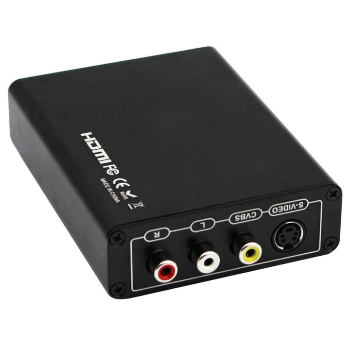 Stornfield | HDMI to Composite/AV S-Video RCA CVBS/L/R Video Converter Adapter, EU Plug