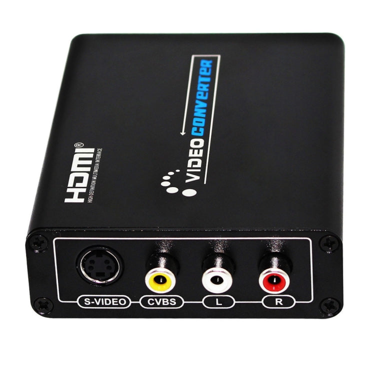 Stornfield | HDMI to Composite/AV S-Video RCA CVBS/L/R Video Converter Adapter, EU Plug