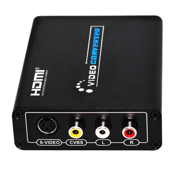 Stornfield | HDMI to Composite/AV S-Video RCA CVBS/L/R Video Converter Adapter, EU Plug
