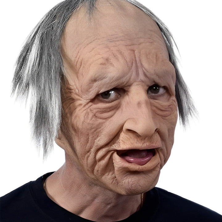 Realistic Old Man Mask – Halloween and Cosplay Latex Mask with Movable Mouth | Stornfield