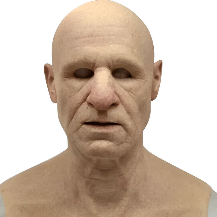 Realistic Old Man Mask – Halloween and Cosplay Latex Mask with Movable Mouth | Stornfield