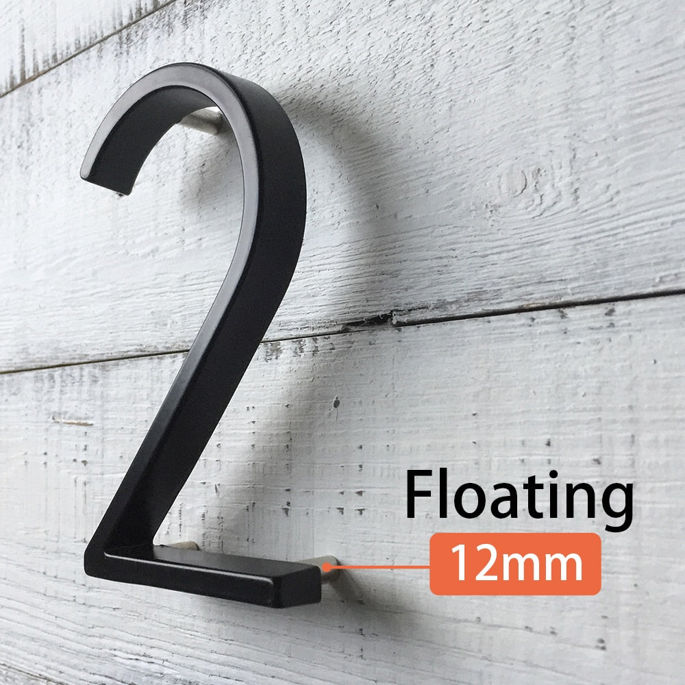 Stornfield | Large Modern Metal House Number Sign